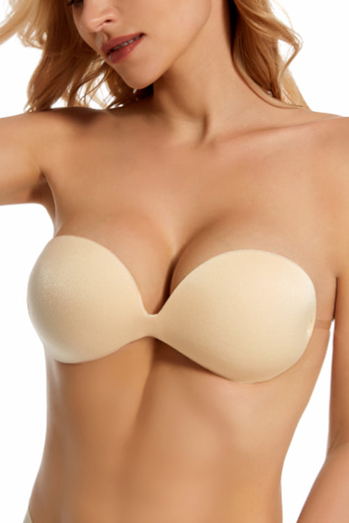 MAGIC CURVES PLUNGE BRA WITH BACK STRAP(REUSABLE SILICONE) – Magic